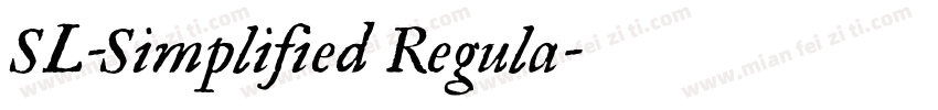 SL-Simplified Regula字体转换